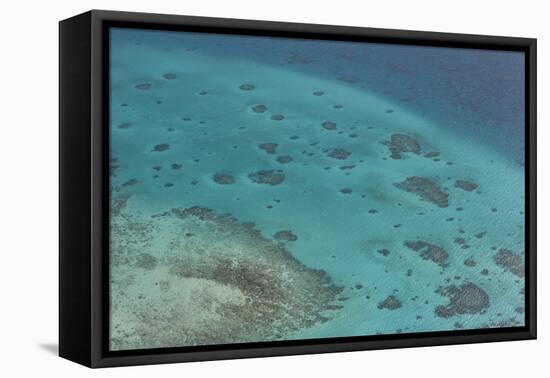 Aerial Photography of Coral Reef Formations of the Great Barrier Reef-Louise Murray-Framed Premier Image Canvas