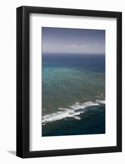 Aerial Photography of Coral Reef Formations of the Great Barrier Reef-Louise Murray-Framed Photographic Print