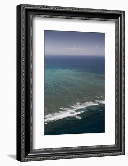 Aerial Photography of Coral Reef Formations of the Great Barrier Reef-Louise Murray-Framed Photographic Print