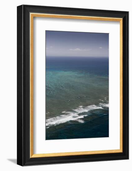 Aerial Photography of Coral Reef Formations of the Great Barrier Reef-Louise Murray-Framed Photographic Print