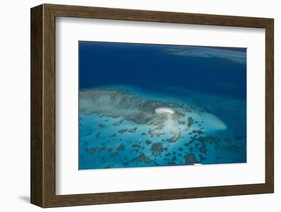 Aerial Photography of Coral Reef Formations of the Great Barrier Reef-Louise Murray-Framed Photographic Print