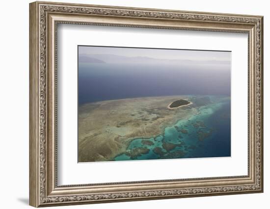 Aerial Photography of Coral Reef Formations of the Great Barrier Reef-Louise Murray-Framed Photographic Print