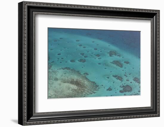 Aerial Photography of Coral Reef Formations of the Great Barrier Reef-Louise Murray-Framed Photographic Print