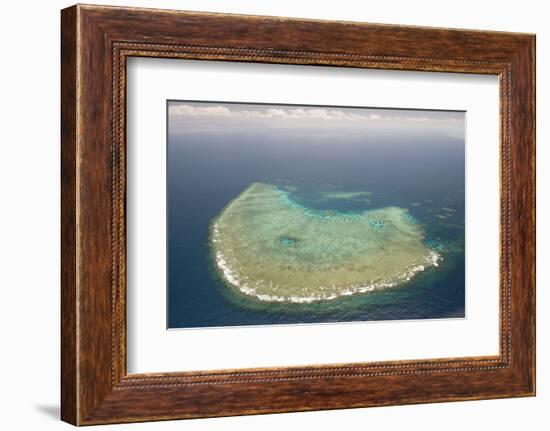 Aerial Photography of Coral Reef Formations of the Great Barrier Reef-Louise Murray-Framed Photographic Print