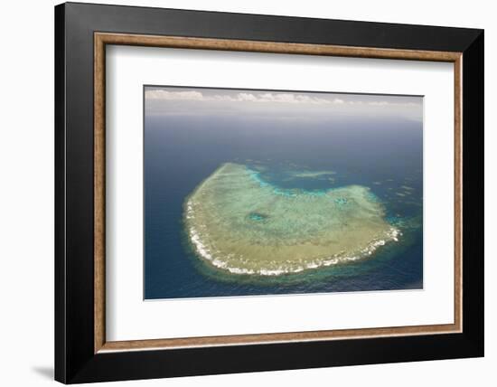 Aerial Photography of Coral Reef Formations of the Great Barrier Reef-Louise Murray-Framed Photographic Print