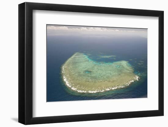 Aerial Photography of Coral Reef Formations of the Great Barrier Reef-Louise Murray-Framed Photographic Print