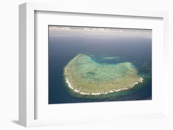 Aerial Photography of Coral Reef Formations of the Great Barrier Reef-Louise Murray-Framed Photographic Print