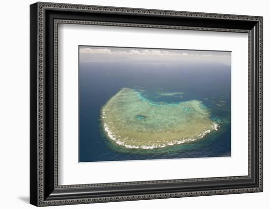 Aerial Photography of Coral Reef Formations of the Great Barrier Reef-Louise Murray-Framed Photographic Print