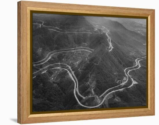 Aerial Picture of the Sao Paulo-Santos Road, also Called the Anchieta-Dmitri Kessel-Framed Premier Image Canvas