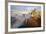 Aerial Shot from Seceda of Odle Surrounded by Clouds at Sunset-ClickAlps-Framed Photographic Print