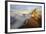 Aerial Shot from Seceda of Odle Surrounded by Clouds at Sunset-ClickAlps-Framed Photographic Print