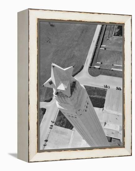 Aerial Shot of San Jacinto Monument. 1952 Houston, Texas-Margaret Bourke-White-Framed Premier Image Canvas