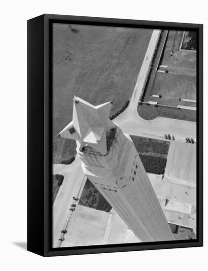 Aerial Shot of San Jacinto Monument. 1952 Houston, Texas-Margaret Bourke-White-Framed Premier Image Canvas