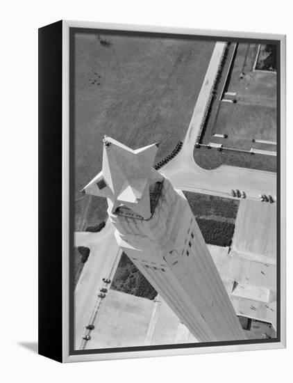 Aerial Shot of San Jacinto Monument. 1952 Houston, Texas-Margaret Bourke-White-Framed Premier Image Canvas