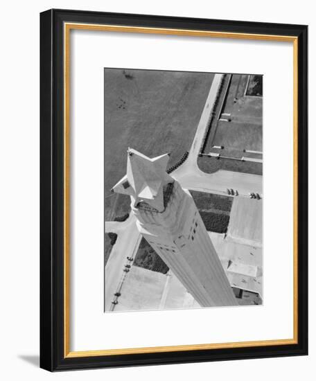 Aerial Shot of San Jacinto Monument. 1952 Houston, Texas-Margaret Bourke-White-Framed Premium Photographic Print