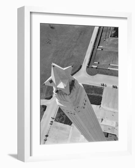 Aerial Shot of San Jacinto Monument. 1952 Houston, Texas-Margaret Bourke-White-Framed Photographic Print