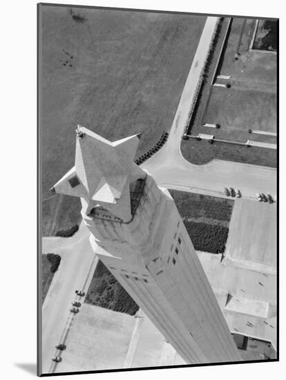 Aerial Shot of San Jacinto Monument. 1952 Houston, Texas-Margaret Bourke-White-Mounted Photographic Print