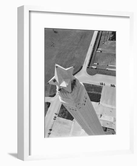 Aerial Shot of San Jacinto Monument. 1952 Houston, Texas-Margaret Bourke-White-Framed Photographic Print