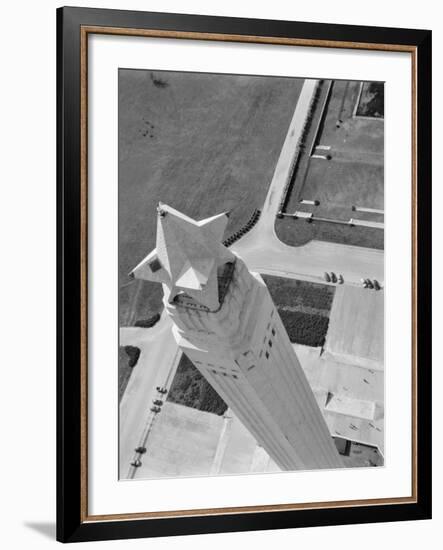 Aerial Shot of San Jacinto Monument. 1952 Houston, Texas-Margaret Bourke-White-Framed Photographic Print