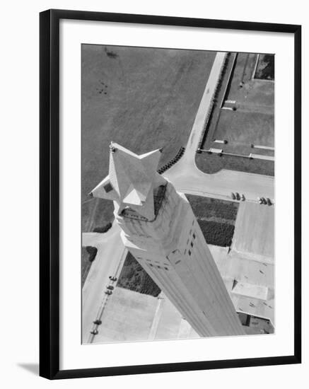 Aerial Shot of San Jacinto Monument. 1952 Houston, Texas-Margaret Bourke-White-Framed Photographic Print