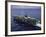 Aerial Side View of Aircraft Carrier USS Independence-null-Framed Premium Photographic Print