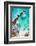 Aerial Summer - Aqua Rocky Beach-Philippe HUGONNARD-Framed Photographic Print