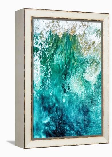 Aerial Summer - Aqua Waves-Philippe HUGONNARD-Framed Premier Image Canvas