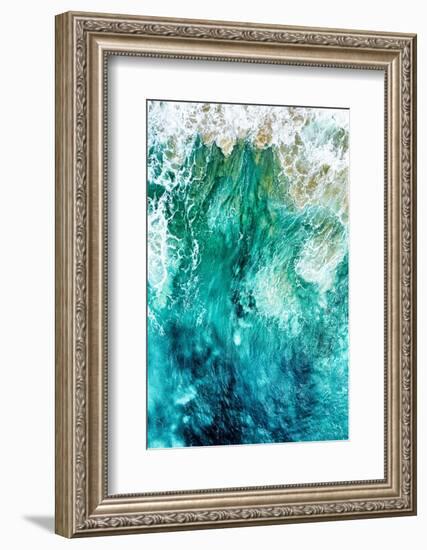 Aerial Summer - Aqua Waves-Philippe HUGONNARD-Framed Photographic Print