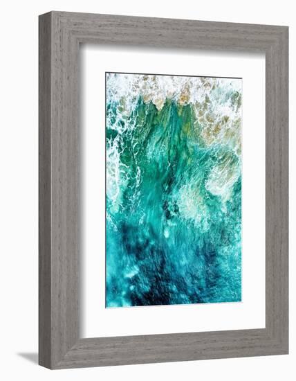 Aerial Summer - Aqua Waves-Philippe HUGONNARD-Framed Photographic Print