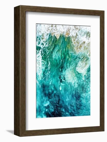 Aerial Summer - Aqua Waves-Philippe HUGONNARD-Framed Photographic Print