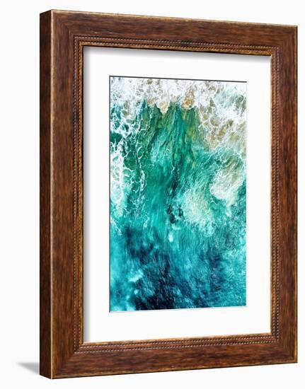 Aerial Summer - Aqua Waves-Philippe HUGONNARD-Framed Photographic Print