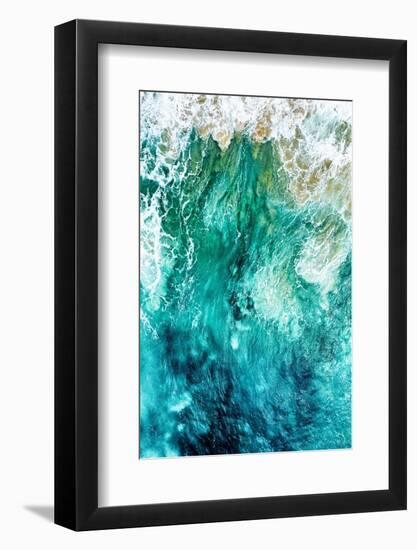 Aerial Summer - Aqua Waves-Philippe HUGONNARD-Framed Photographic Print