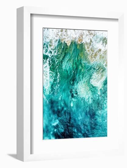 Aerial Summer - Aqua Waves-Philippe HUGONNARD-Framed Photographic Print