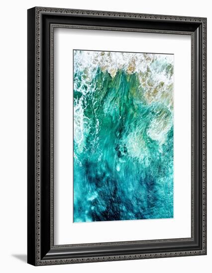 Aerial Summer - Aqua Waves-Philippe HUGONNARD-Framed Photographic Print