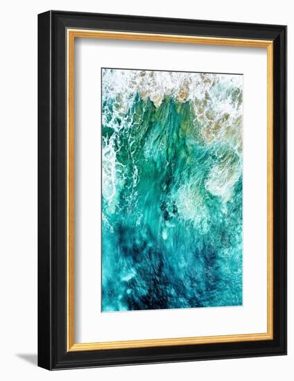 Aerial Summer - Aqua Waves-Philippe HUGONNARD-Framed Photographic Print