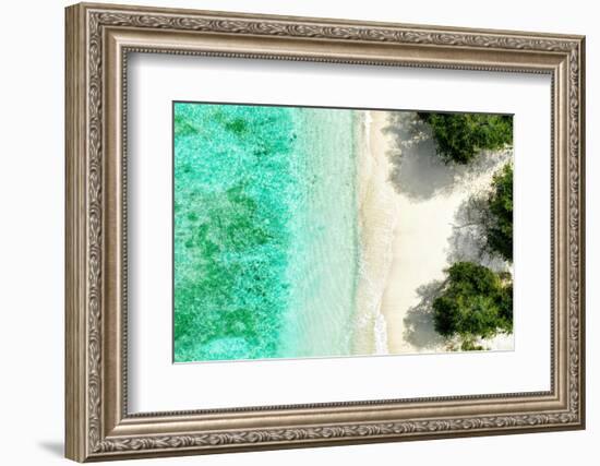 Aerial Summer - Between Sea and Beach-Philippe HUGONNARD-Framed Photographic Print