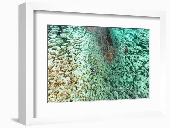 Aerial Summer - Between Two Coral Reefs-Philippe HUGONNARD-Framed Photographic Print