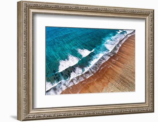 Aerial Summer - Coral Reef Beach-Philippe HUGONNARD-Framed Photographic Print