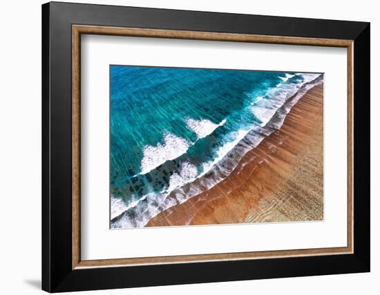 Aerial Summer - Coral Reef Beach-Philippe HUGONNARD-Framed Photographic Print