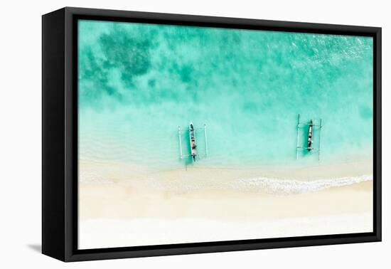Aerial Summer - Crystal Clear Waters-Philippe HUGONNARD-Framed Premier Image Canvas