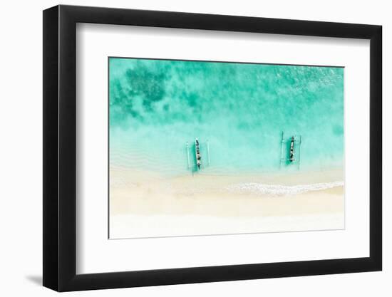 Aerial Summer - Crystal Clear Waters-Philippe HUGONNARD-Framed Photographic Print