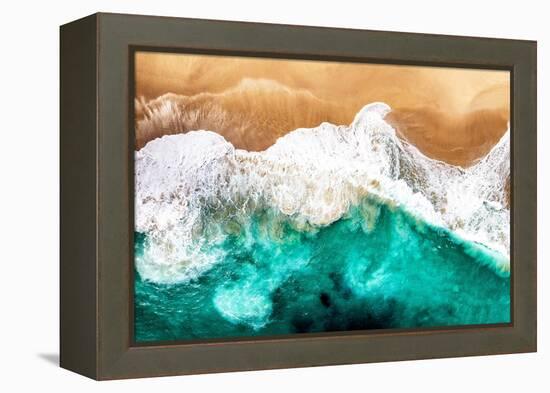 Aerial Summer - Golden Beach Sand-Philippe HUGONNARD-Framed Premier Image Canvas