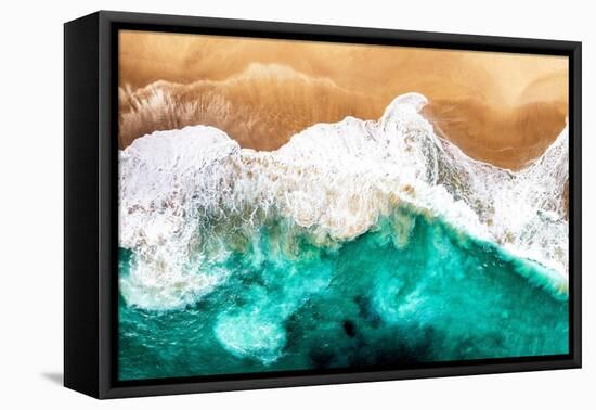 Aerial Summer - Golden Beach Sand-Philippe HUGONNARD-Framed Premier Image Canvas