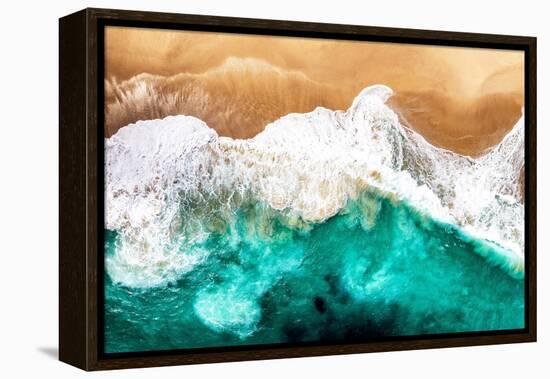 Aerial Summer - Golden Beach Sand-Philippe HUGONNARD-Framed Premier Image Canvas