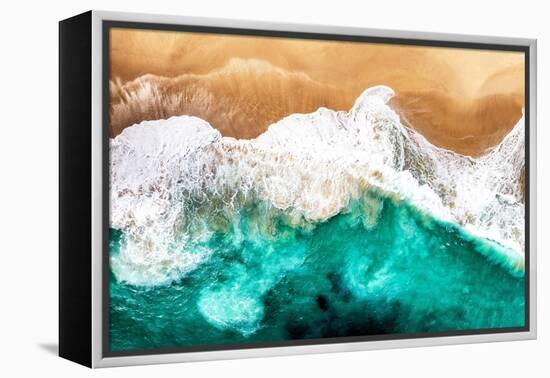 Aerial Summer - Golden Beach Sand-Philippe HUGONNARD-Framed Premier Image Canvas