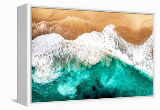 Aerial Summer - Golden Beach Sand-Philippe HUGONNARD-Framed Premier Image Canvas