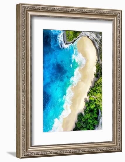 Aerial Summer - Half Beach Heart-Philippe HUGONNARD-Framed Photographic Print