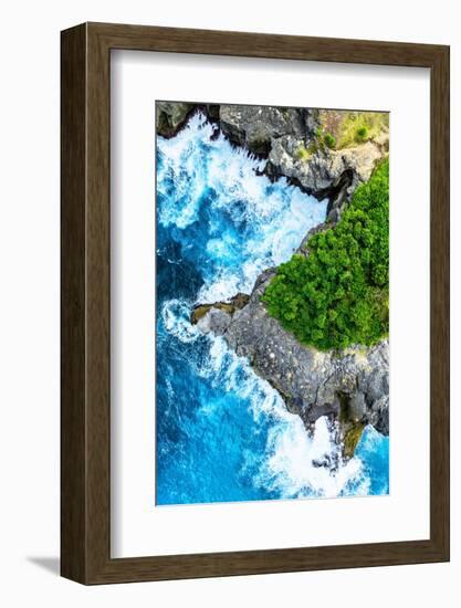 Aerial Summer - Nusa Cliffs-Philippe HUGONNARD-Framed Photographic Print