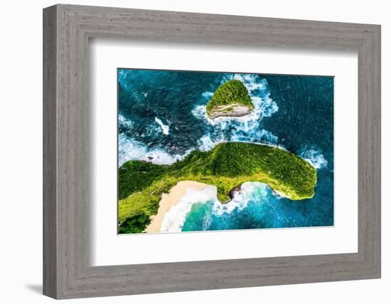 Aerial Summer - Nusa Penida Bali-Philippe HUGONNARD-Framed Photographic Print