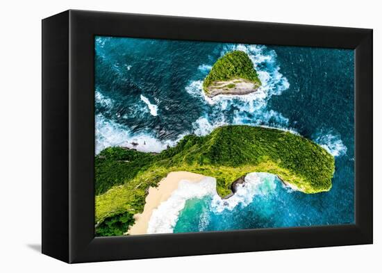 Aerial Summer - Nusa Penida Bali-Philippe HUGONNARD-Framed Premier Image Canvas